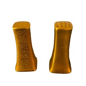MCM Picard Gold Salt & Pepper Shakers 3” Tall